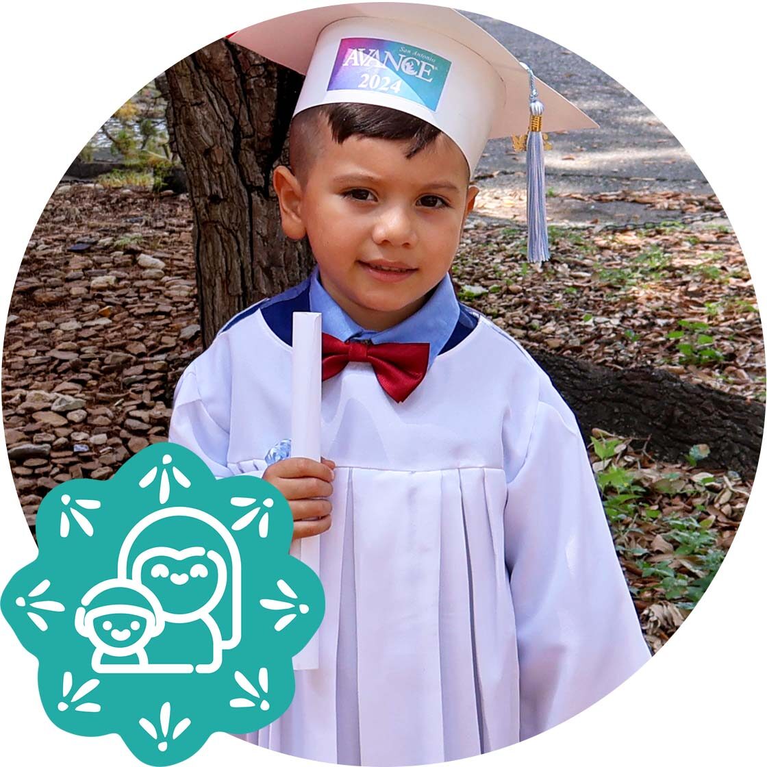 PCEP - Graduation Kid with badge